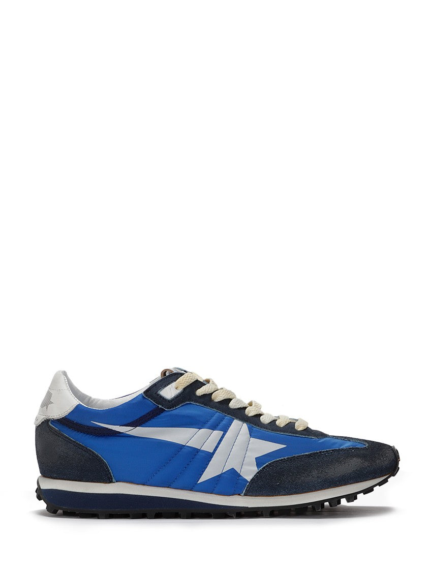 Golden Goose Running Marathon Nylon Upper Suede Sneakers