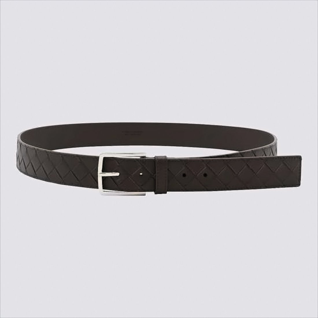 Bottega Veneta Woven Calfskin Leather Belt