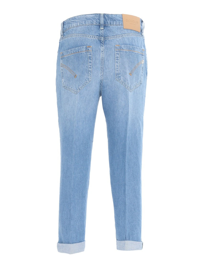 Dondup High-Waisted Five-Pocket Jeans With Decorative Button Fly