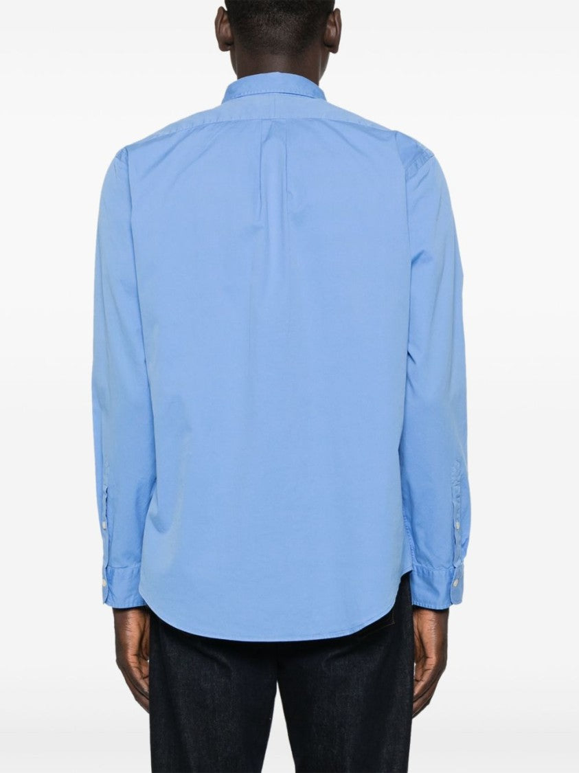 Polo Ralph Lauren Sky Blue Button-Down Shirt With Classic Collar