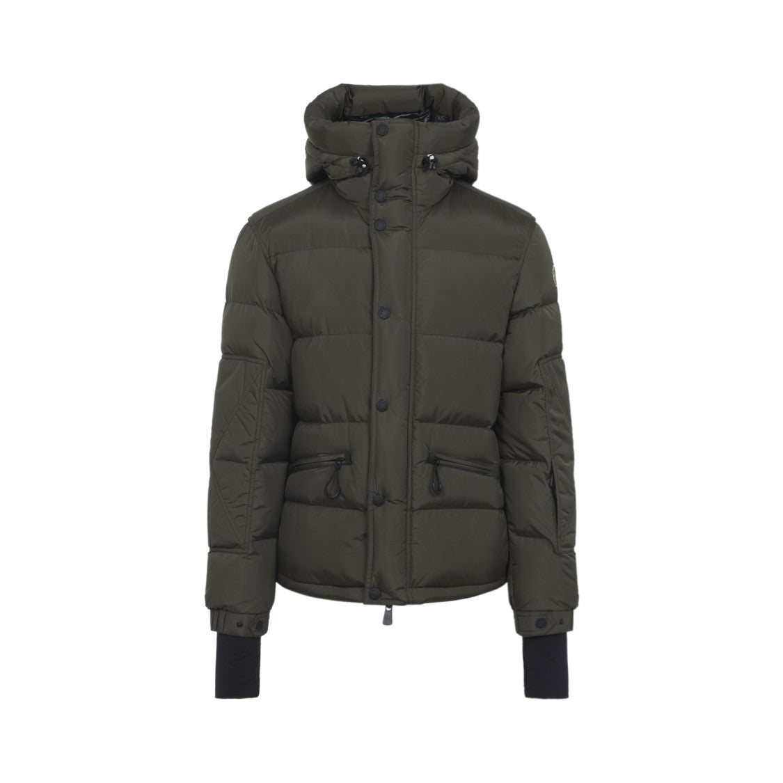 Moncler Grenoble Quilted Green Jacket With Stand-Up Collar And Zipped Pockets