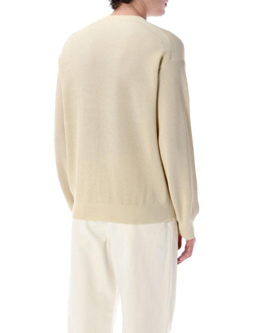 Auralee Relaxed Fit Rib Knit Sweater