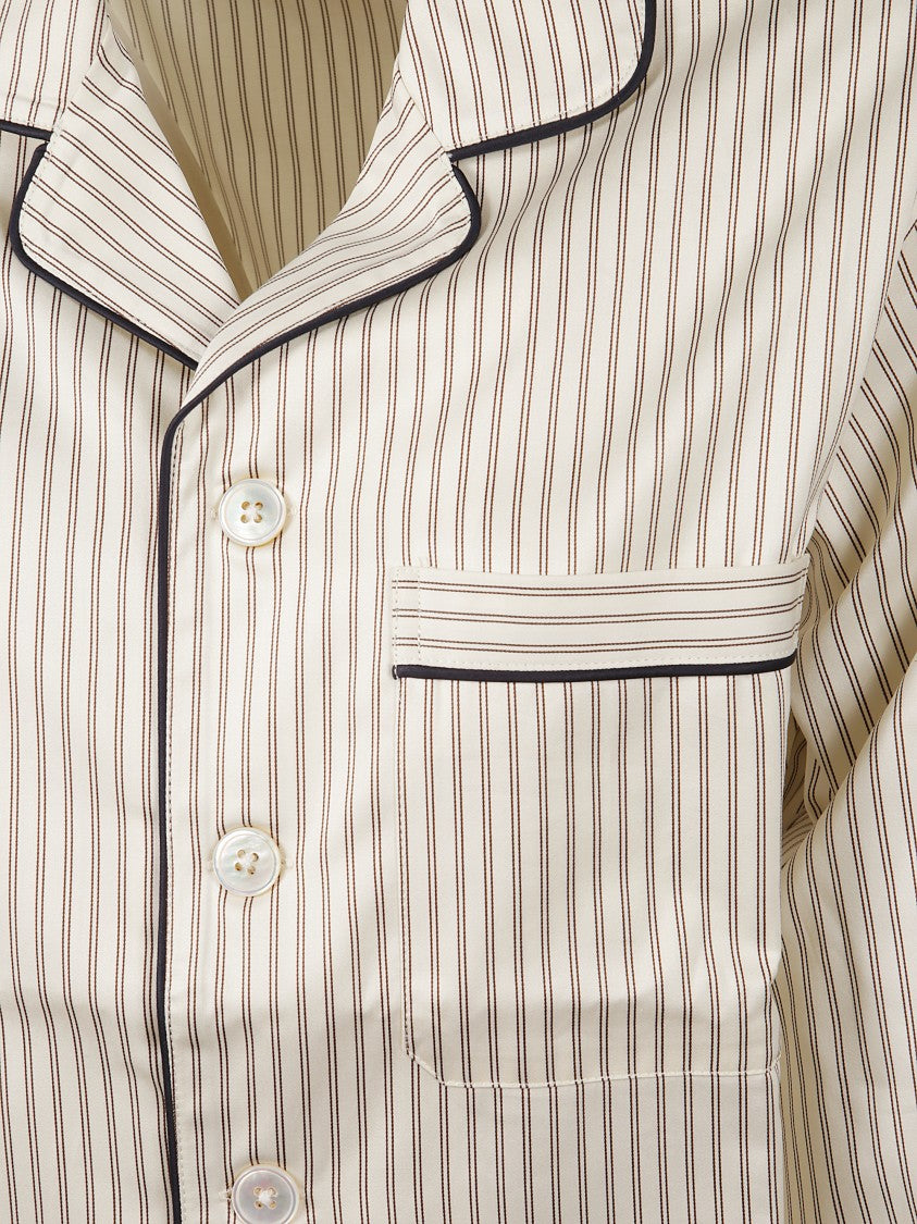 Tekla Sateen Pyjamas Shirt In Organic Cotton
