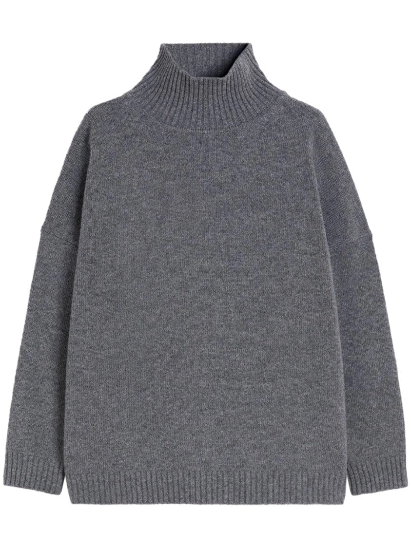 Max Mara Classic Anthracite Virgin Wool Sweater