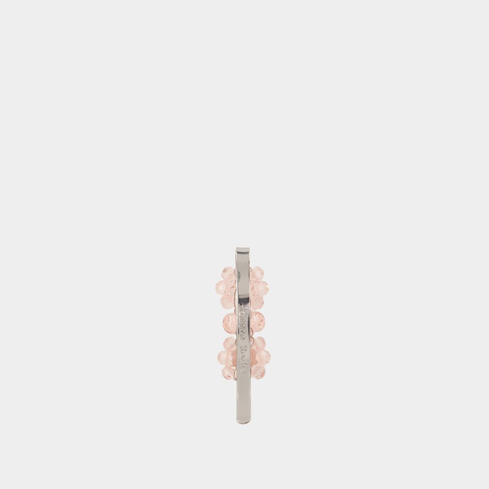 Simone Rocha Mini Flower Hair Clip - Brass - Pink