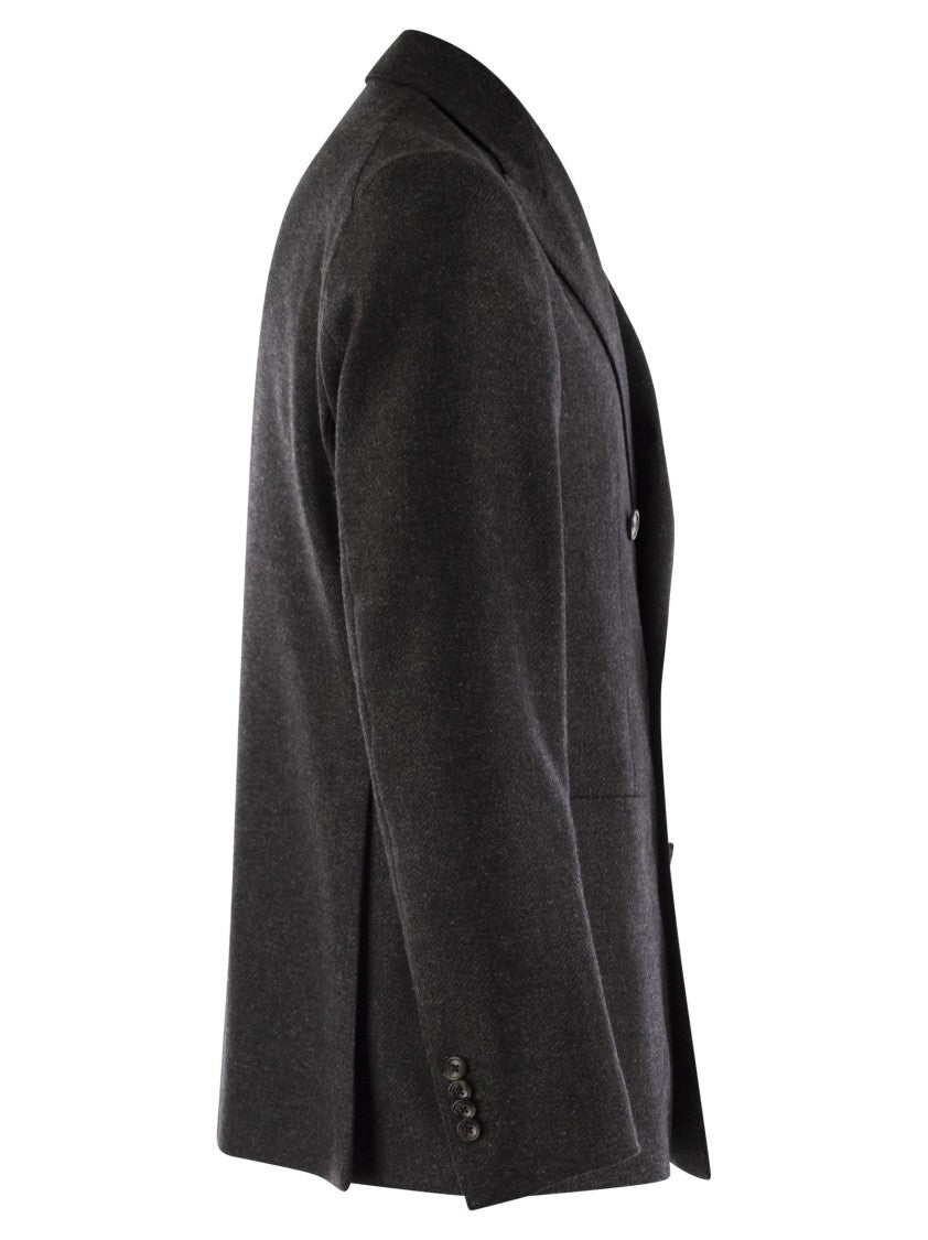 Tagliatore Wool And Cashmere Double-Breasted Jacket