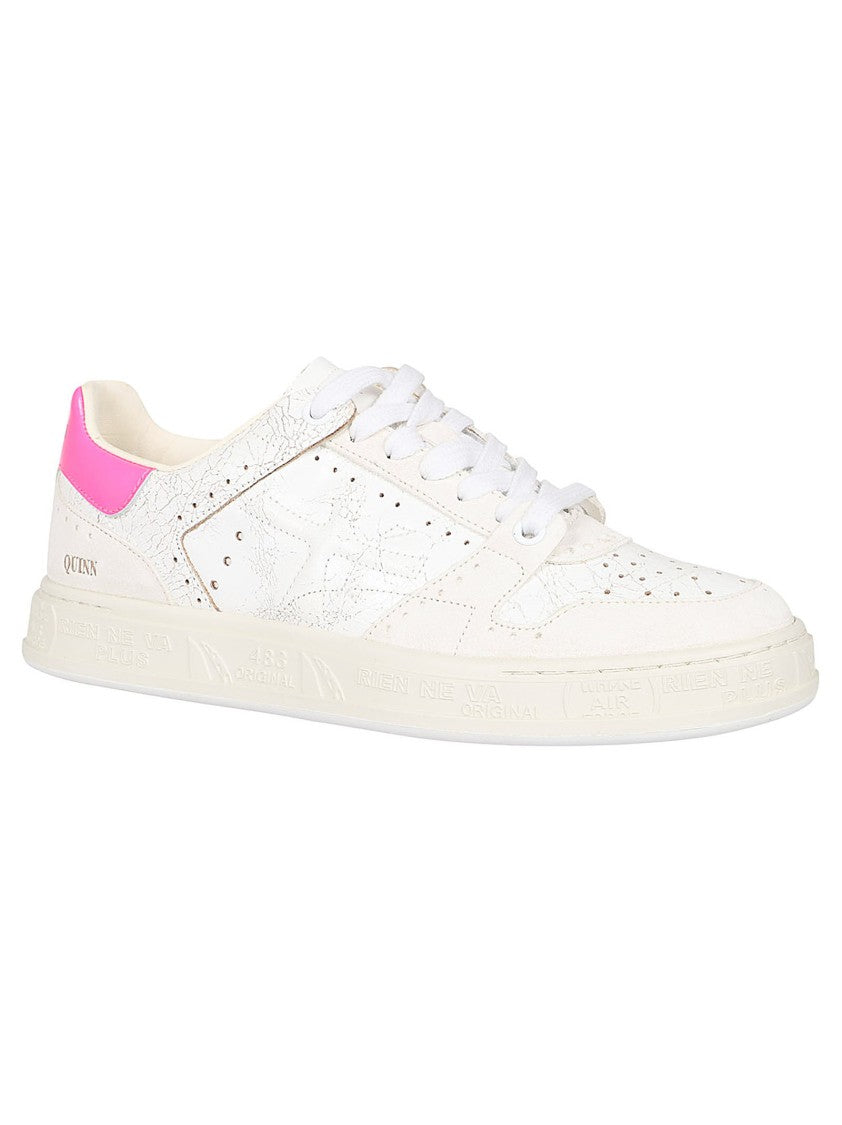 Premiata Leather Sneakers With Textured Upper