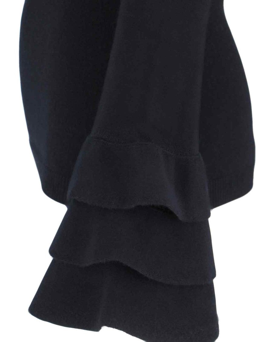 Valentino Ruffle Sweater – Black