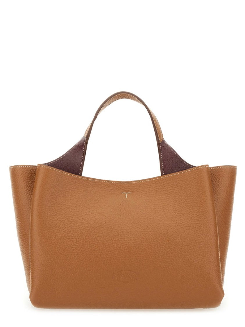 Tod's Structured Mini Handbag In Textured Calfskin