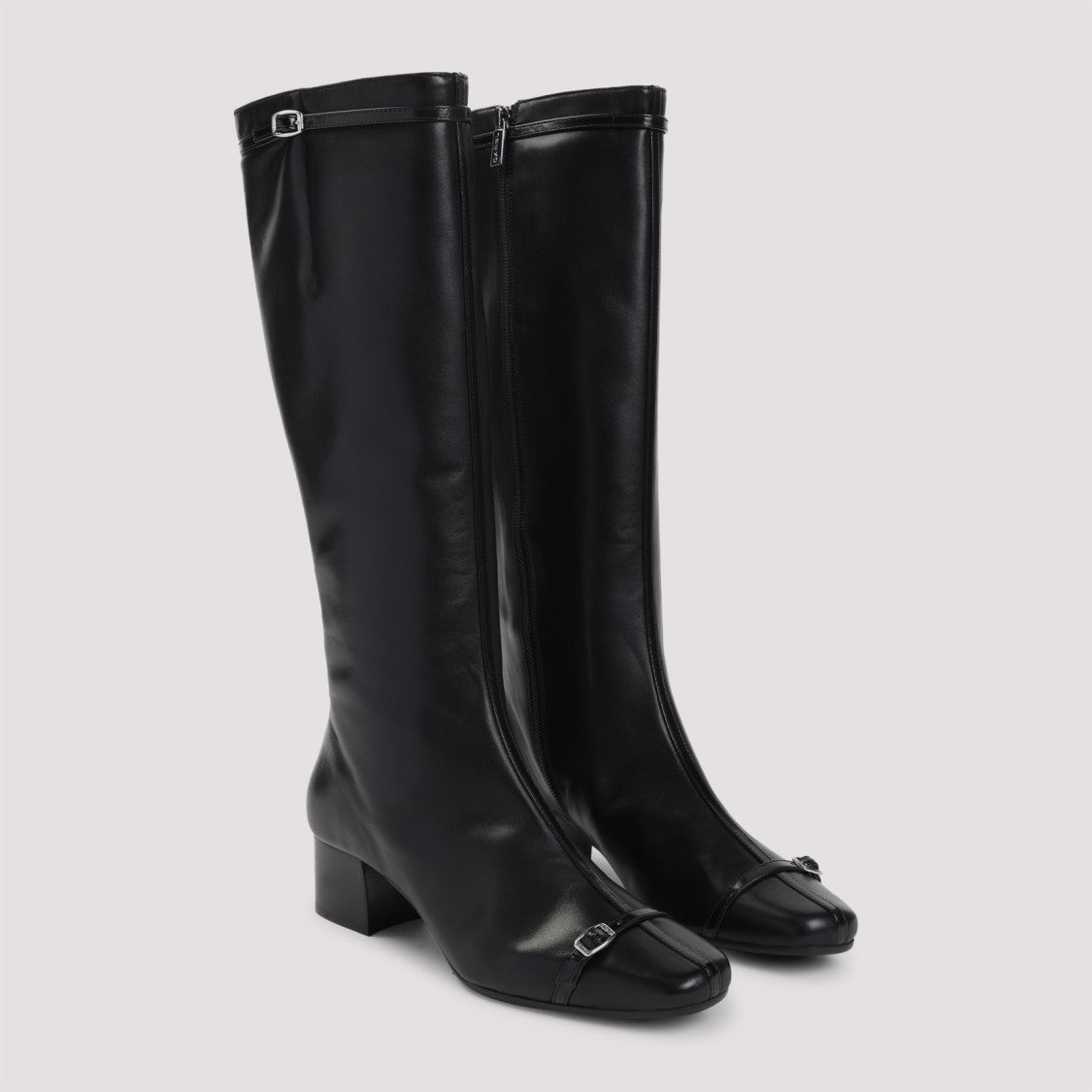 Carel Paris Smooth Leather Ankle Boots