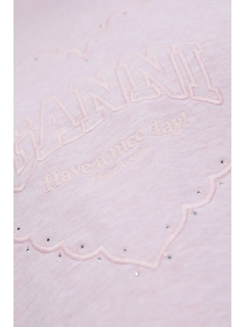 Ganni Drop Shoulder Heart T-Shirt