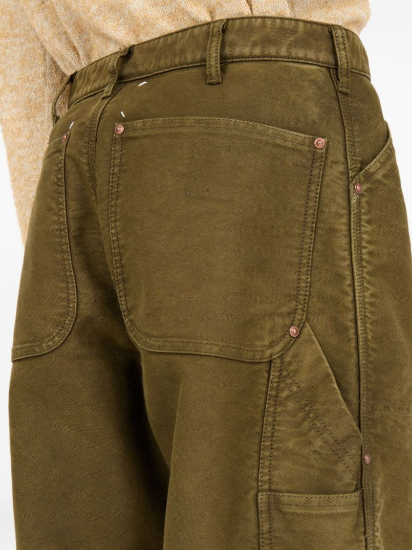 Maison Margiela Relaxed Wide-Leg Trousers With Utility Pockets