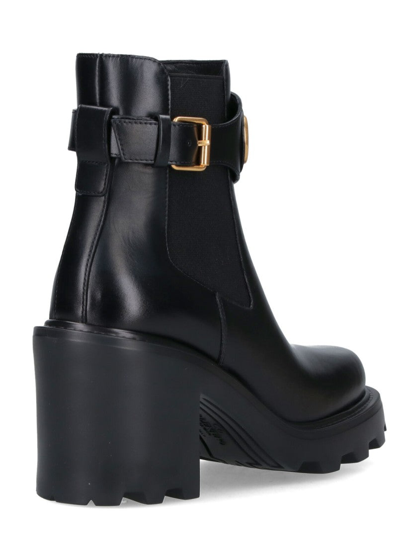Valentino Garavani Black Ankle Boots