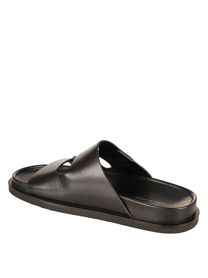 Tory Burch Black Bovine Leather Sandals