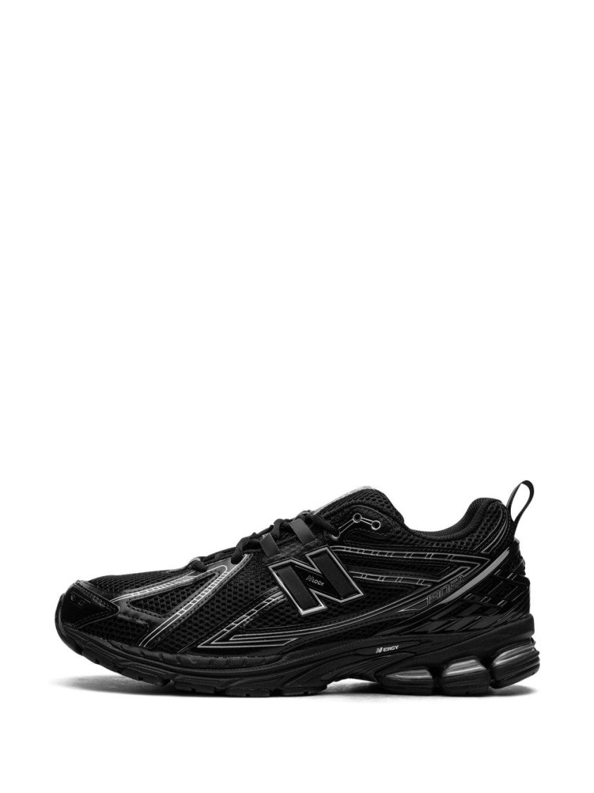New Balance Black Mesh Sneaker With Segmented Sole