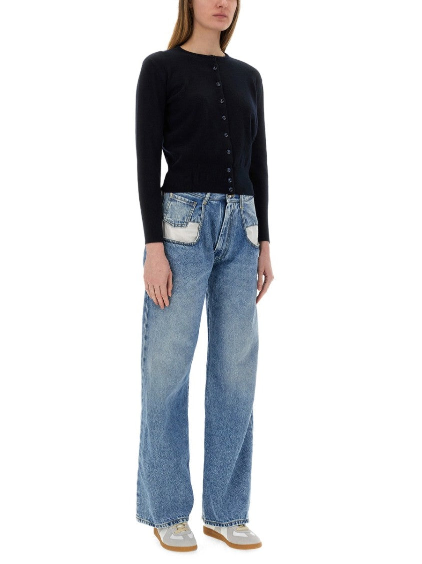 Maison Margiela Straight Fit Mid-Blue Denim Jeans