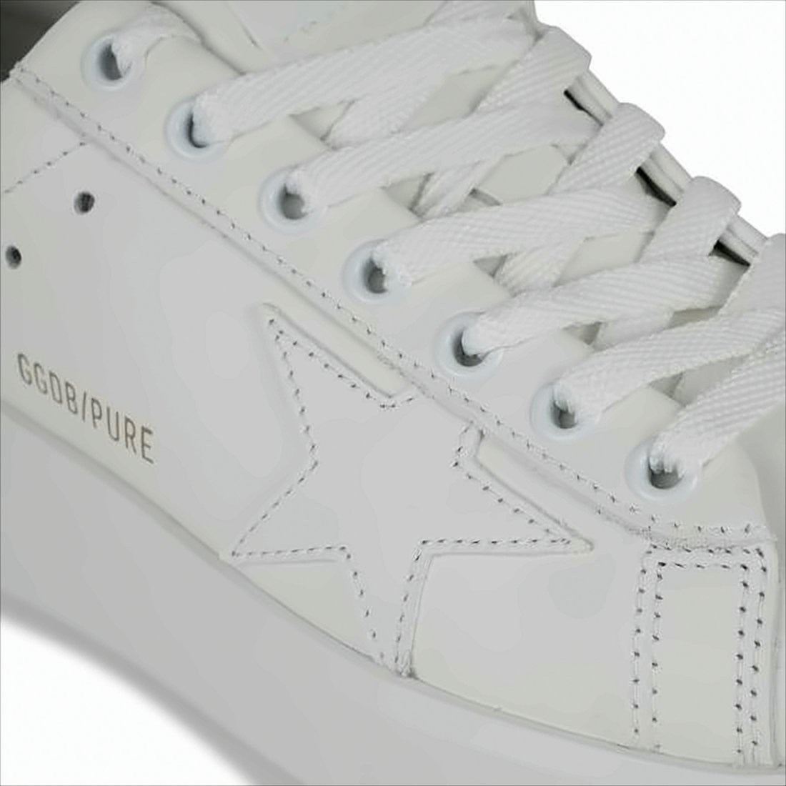 Golden Goose Low-Top Cowhide Leather Sneakers With Subtle Star Detail