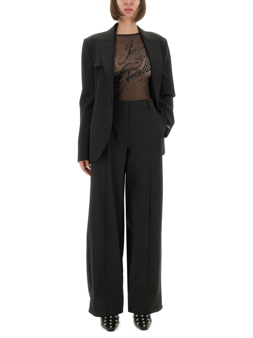 Jean Paul Gaultier Straight-Leg Pants With Stirrup Design