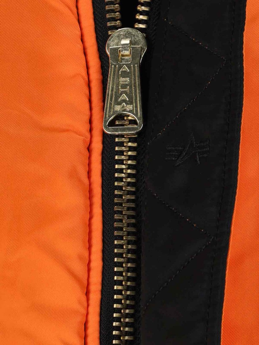 Alpha Industries Reversible "Ma-1 Heritage" Bomber – Black And Orange