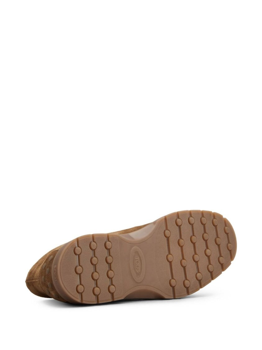 Tod's Moc Toe Lace-Up Suede Shoes