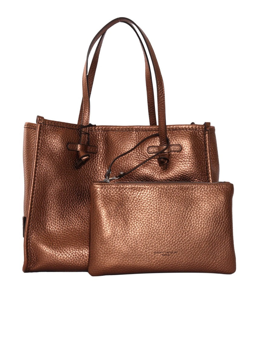 Gianni Chiarini Structured Brown Leather Handbag