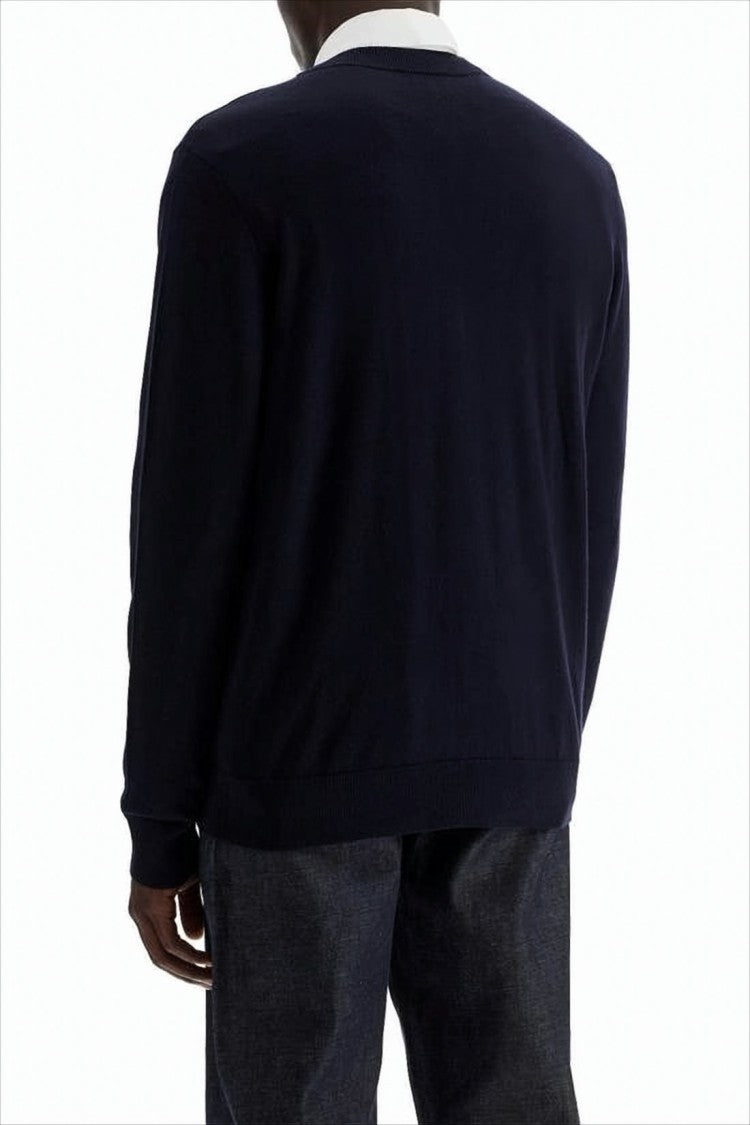 A.P.C. Minimalist V-Neck Cardigan With Button-Down Front