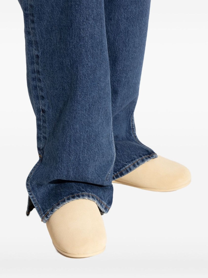 Ugg Slip-On Sandals With Suede Leather Upper
