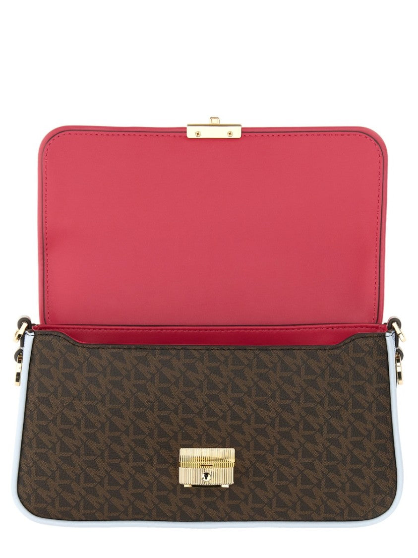 Michael Michael Kors Structured Monogram Shoulder Bag