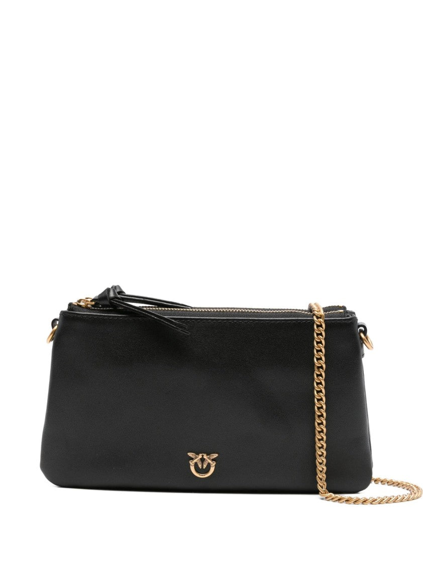Pinko Shoulder Bag With Chain Strap And Smooth Finish