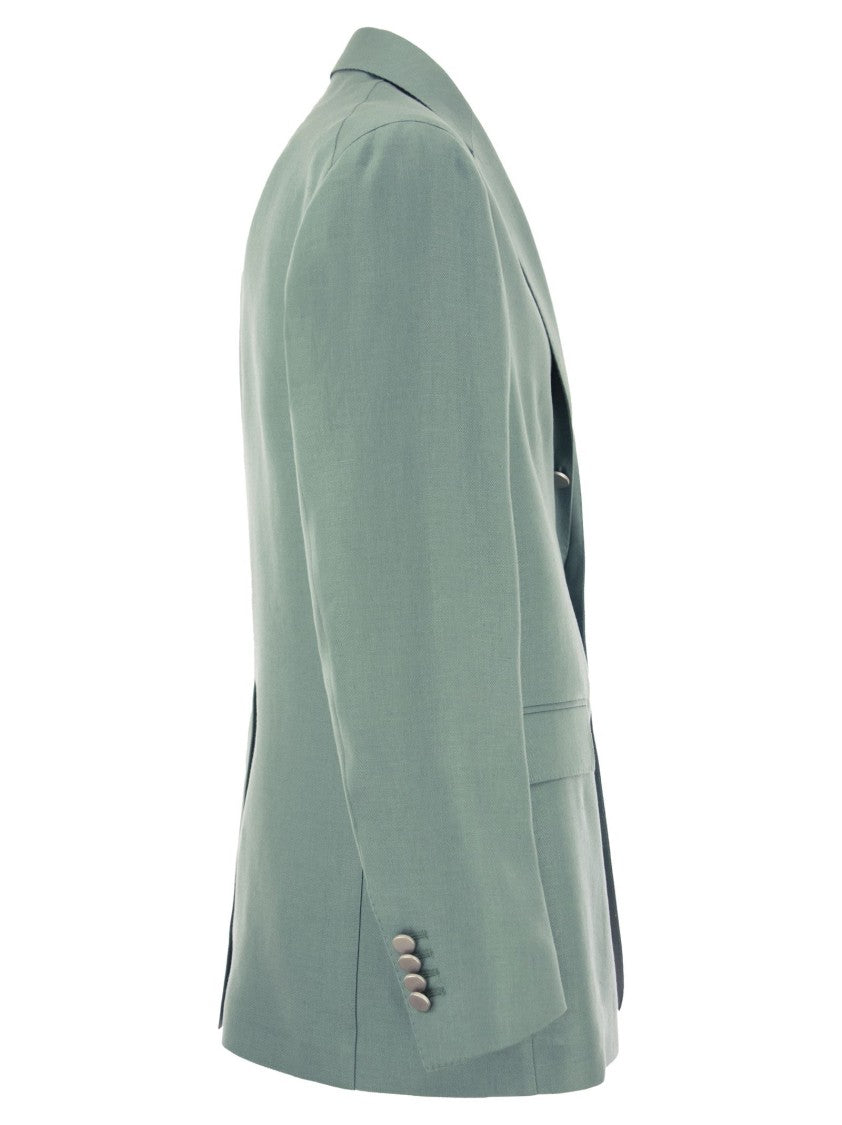Tagliatore Two-Button Linen Jacket