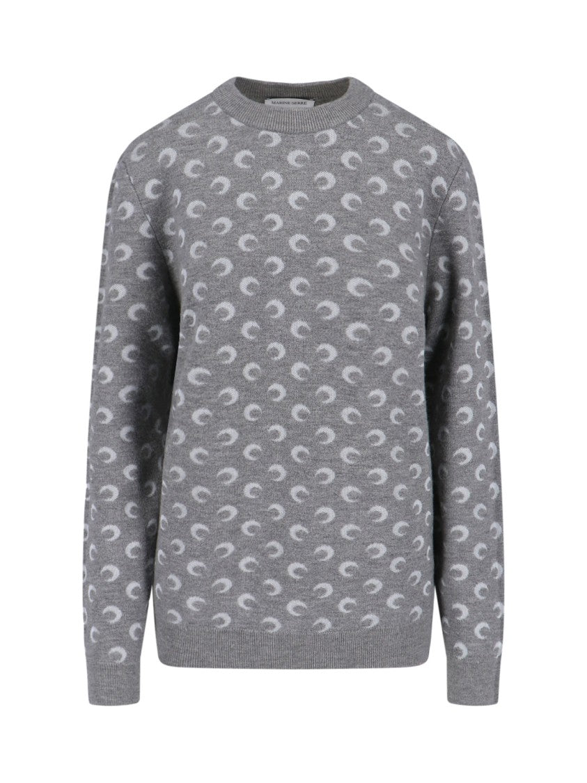 Marine Serre Classic Crew Neck Sweater