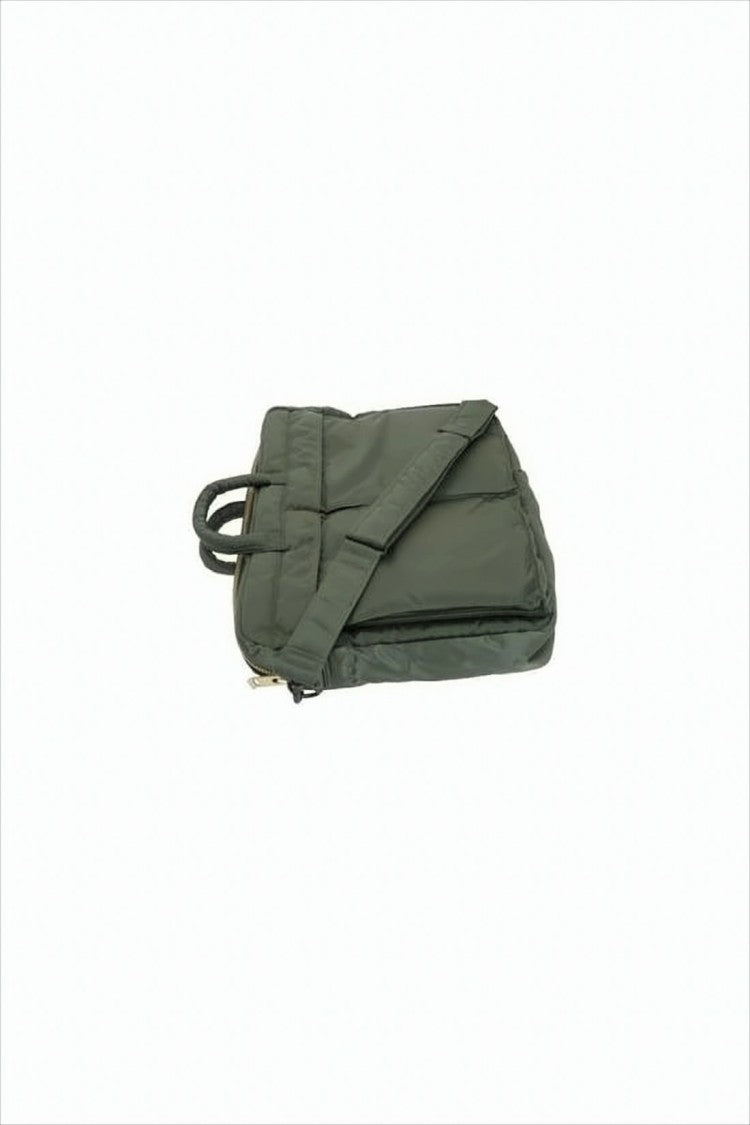 Porter Rectangular Nylon Tote Bag With Zippered Pockets