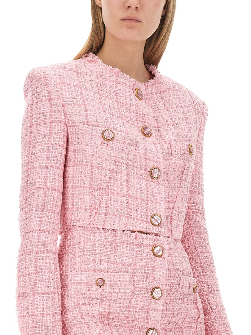 Gcds Textured Cropped Jacket