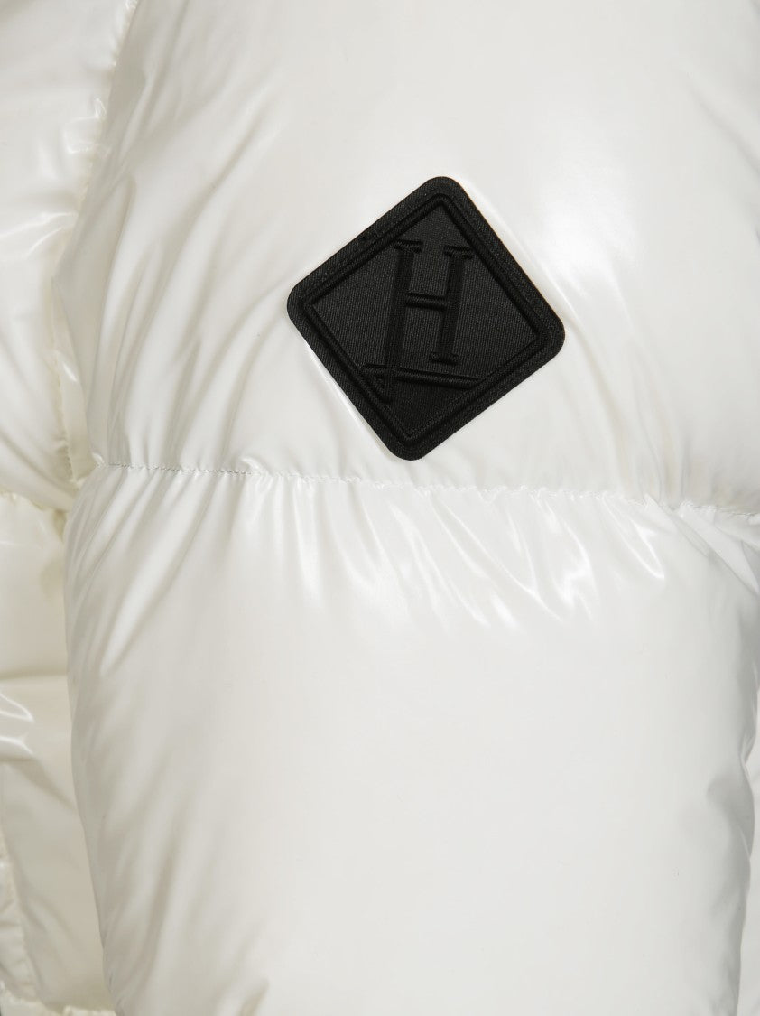 Herno Glossy-Finish Bomber Jacket With Puffy Silhouette