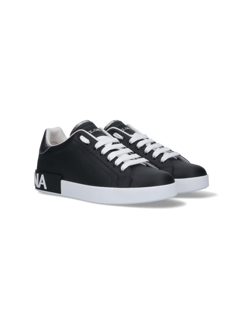 Dolce & Gabbana Portofino Low-Top Sneakers – Black