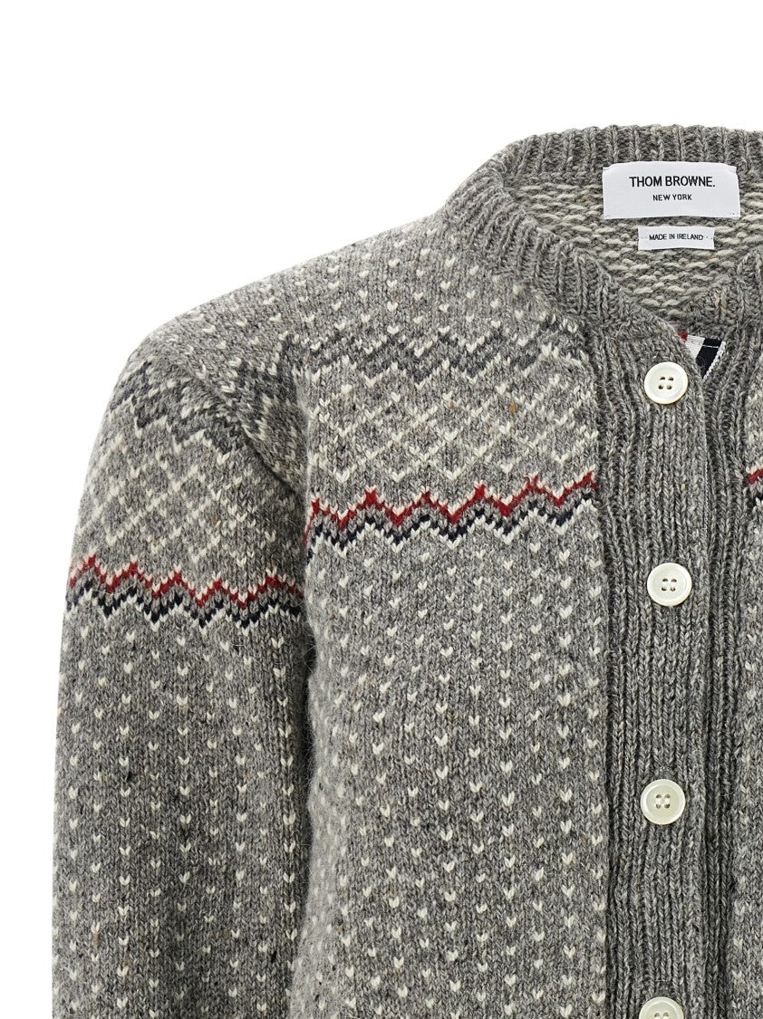 Thom Browne 'Fairisle Jersey Float' Cardigan