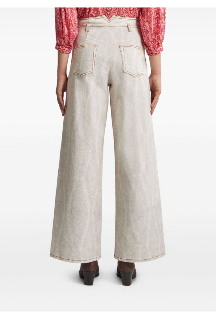 Etro Wide-Leg Denim Jeans With High Waist