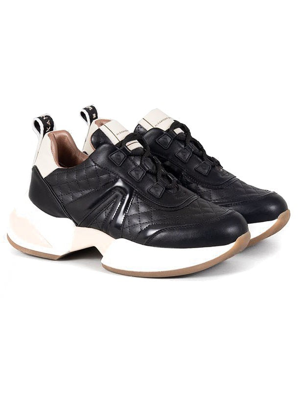 Alexander Smith Quilted Black Casual Trainers