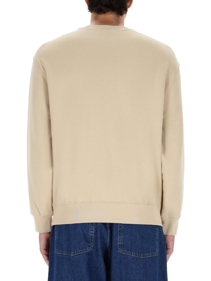 Maison Kitsuné Relaxed Fit Crew Neck Sweatshirt