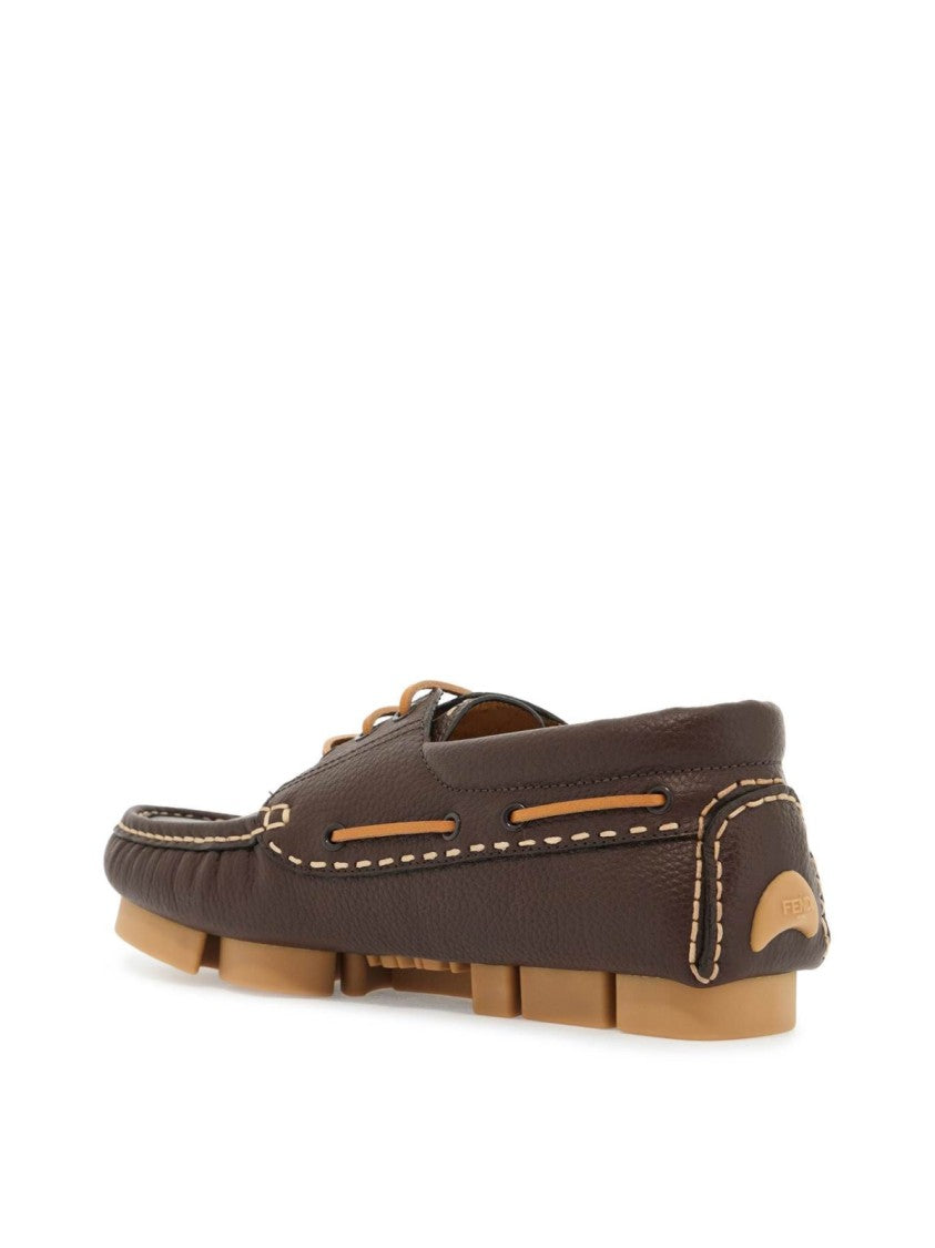 Fendi Deck Logo Lace-Up Shoes