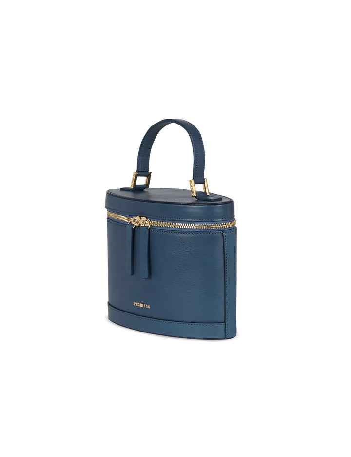 Paris64 Structured Cowhide Leather Shoulder Bag