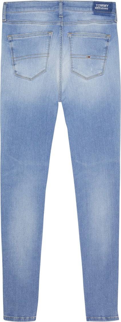 Tommy Jeans Light Blue Cotton Washed Jeans