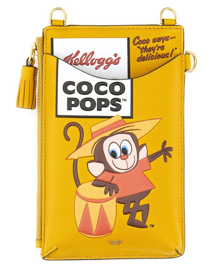 Anya Hindmarch Phone Bag With Playful Monkey Design