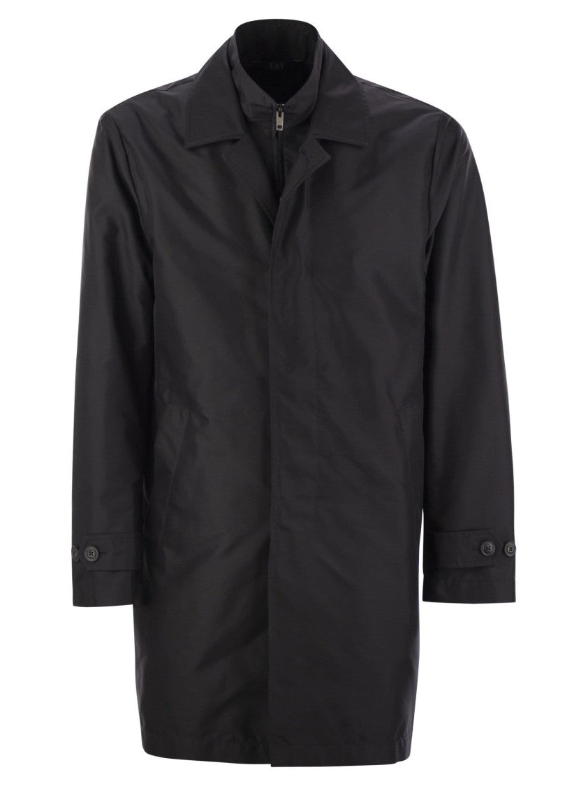 Fay Morning Coat In Technical Cotton