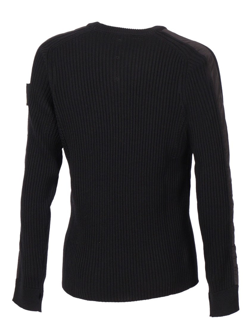 Premiata Ribbed Crew Neck Sweater In 100% Virgin Wool
