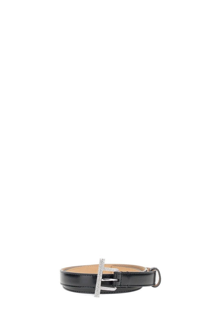 Alexander Mcqueen Black Leather Belt