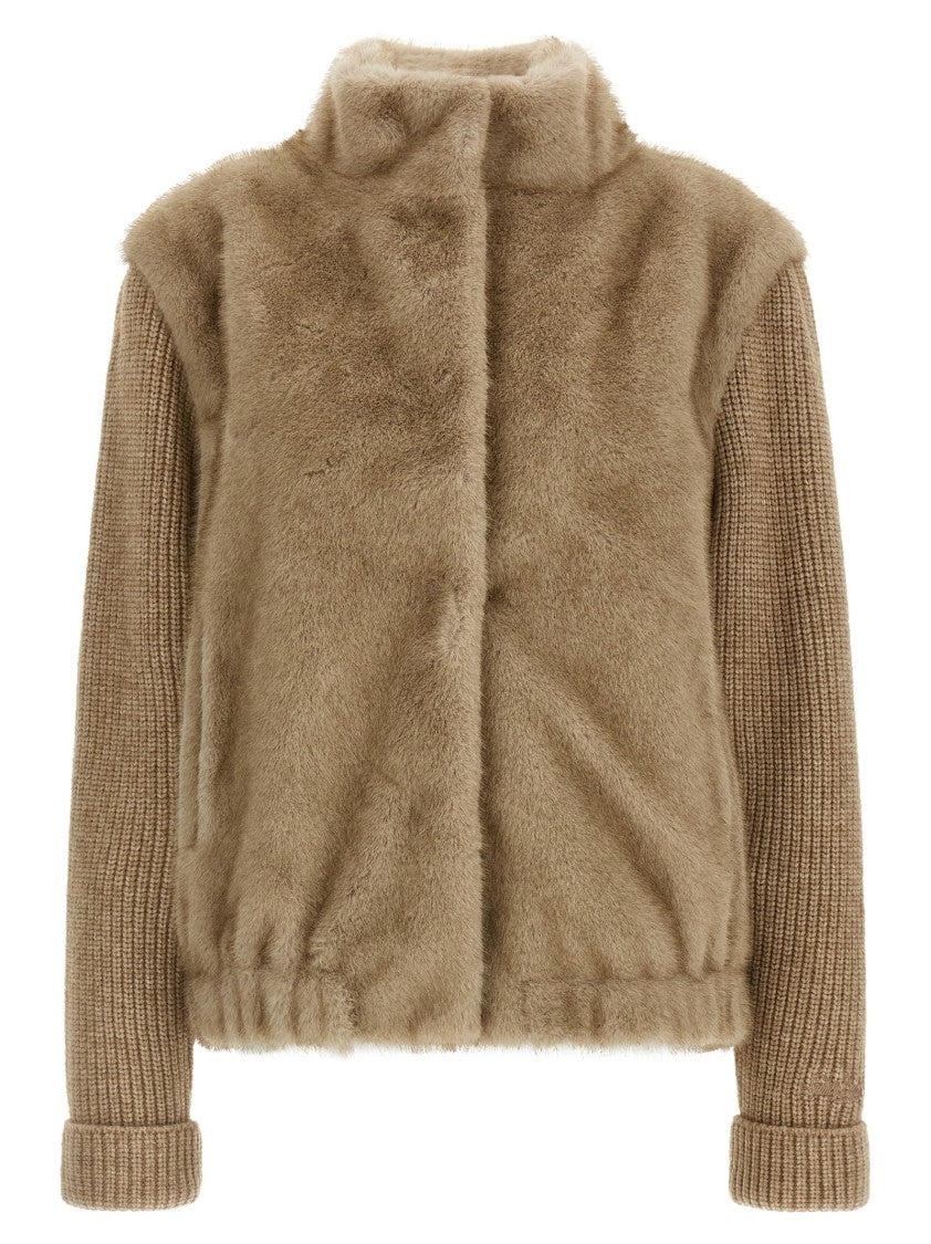 Mc2 Saint Barth Faux Fur Bomber Jacket