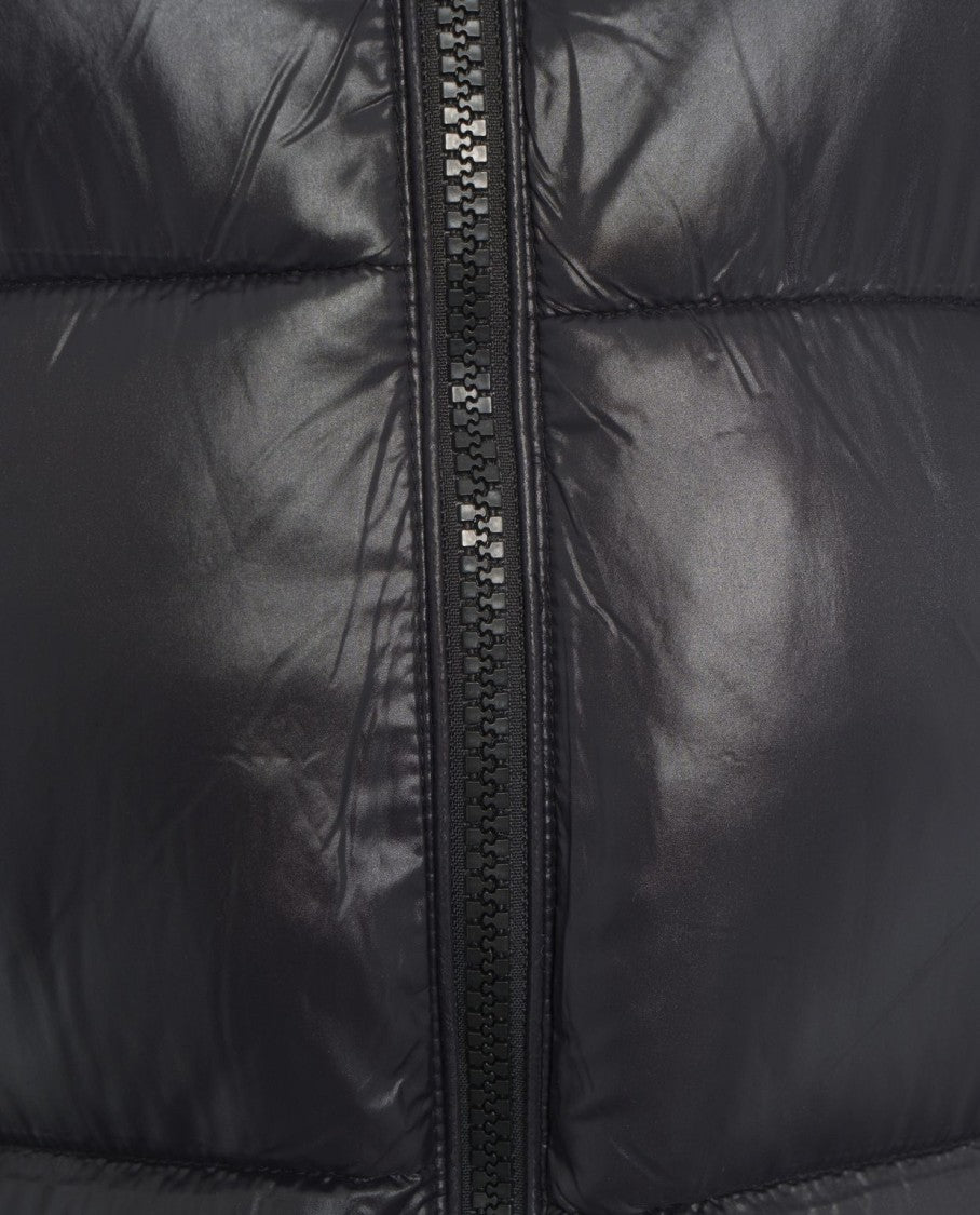 Save The Duck Long Quilted Down Jacket With High Collar And Plumtech Insulation
