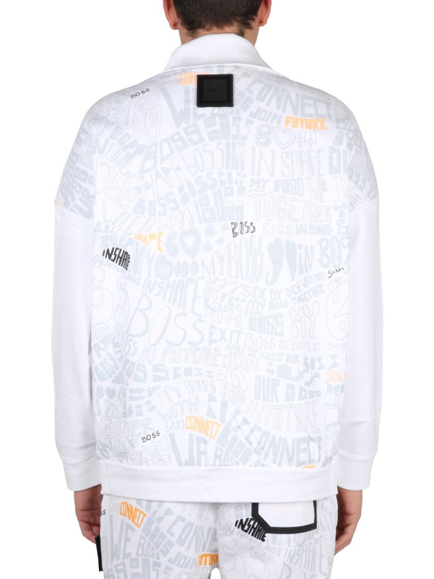 Boss High Neck Cotton Sweatshirt