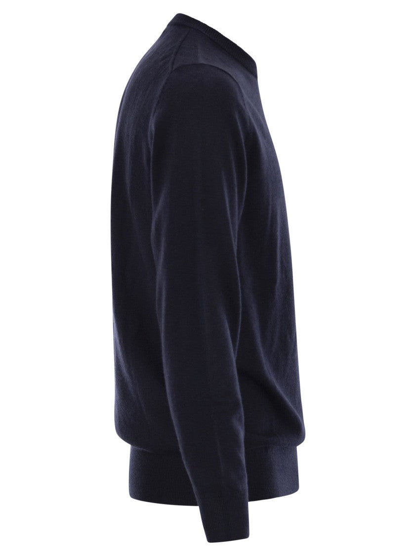 Mc2 Saint Barth Crew Neck Jumper With Chest Embroidery